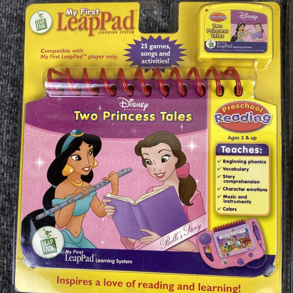 Lot Of 4 Leap Frog My First Leap Preschool Pad Learning Games Dr Seuss Disney - Picture 2 of 10